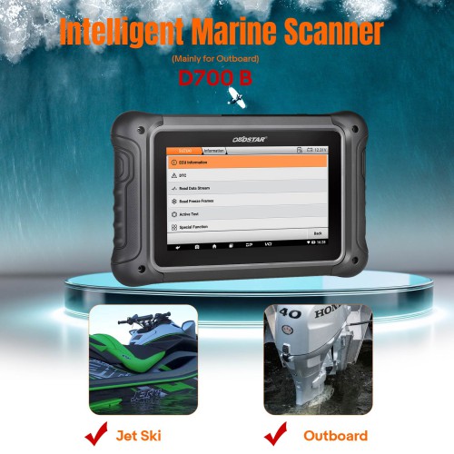 OBDSTAR D700 Intelligent Marine Scanner B Configuration for Outboard